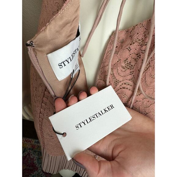 NWT StyleStalker Julia Mini Dress nude - Picture 4 of 6